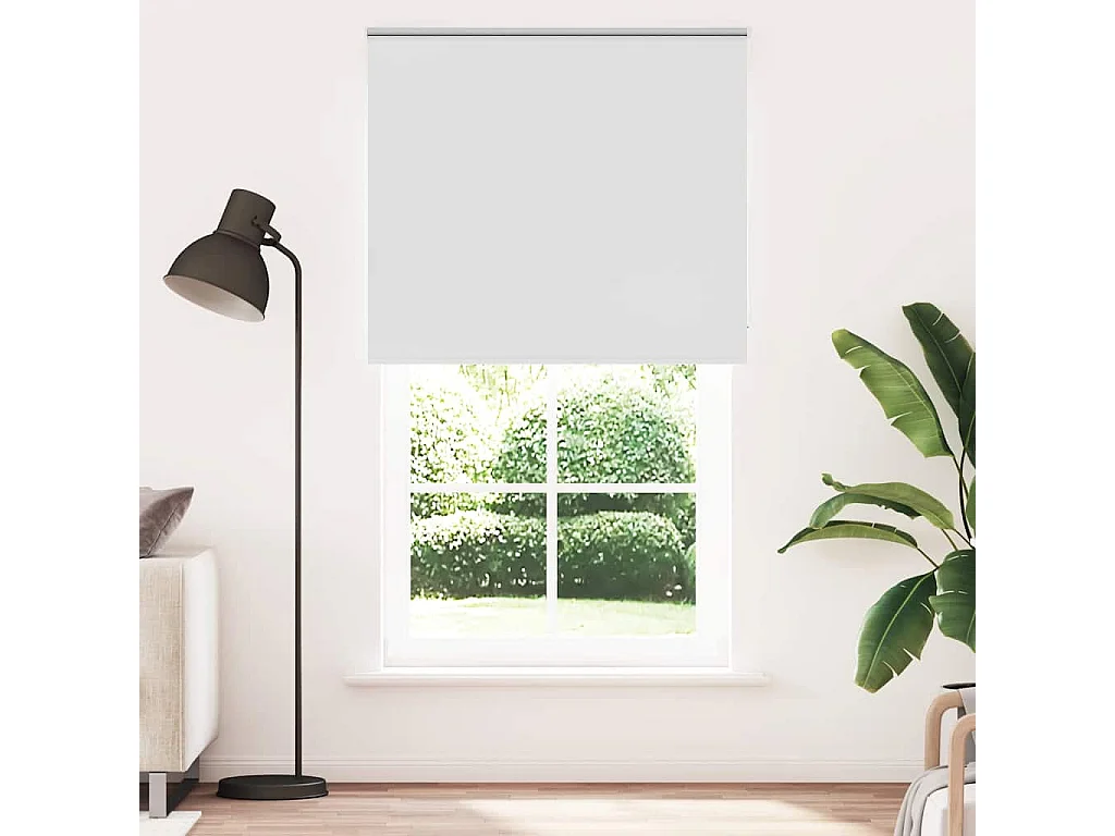 Estor Enrollable Opaco Blanco 120x230 cm Tela Ancho 116,6cm,6cm