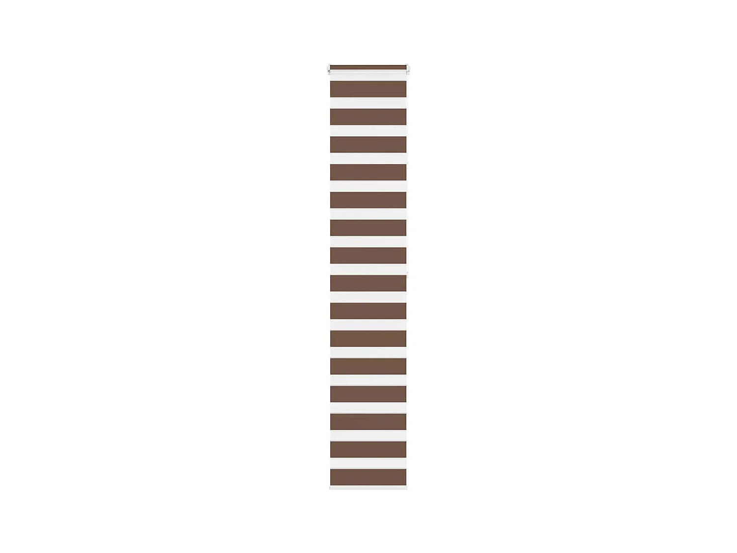Store zèbre marron 45x200 cm largeur du tissu 40,9 cm polyester