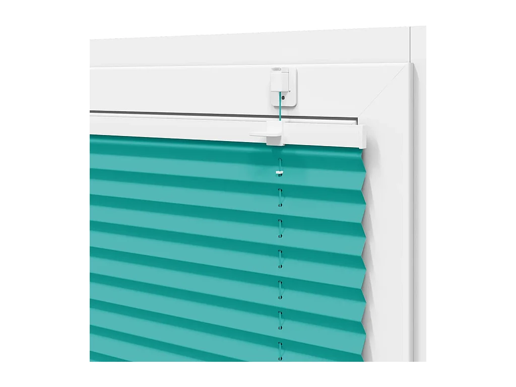 Plissé rolgordijn 105x100 cm stofbreedte 104,4cm petrol groen