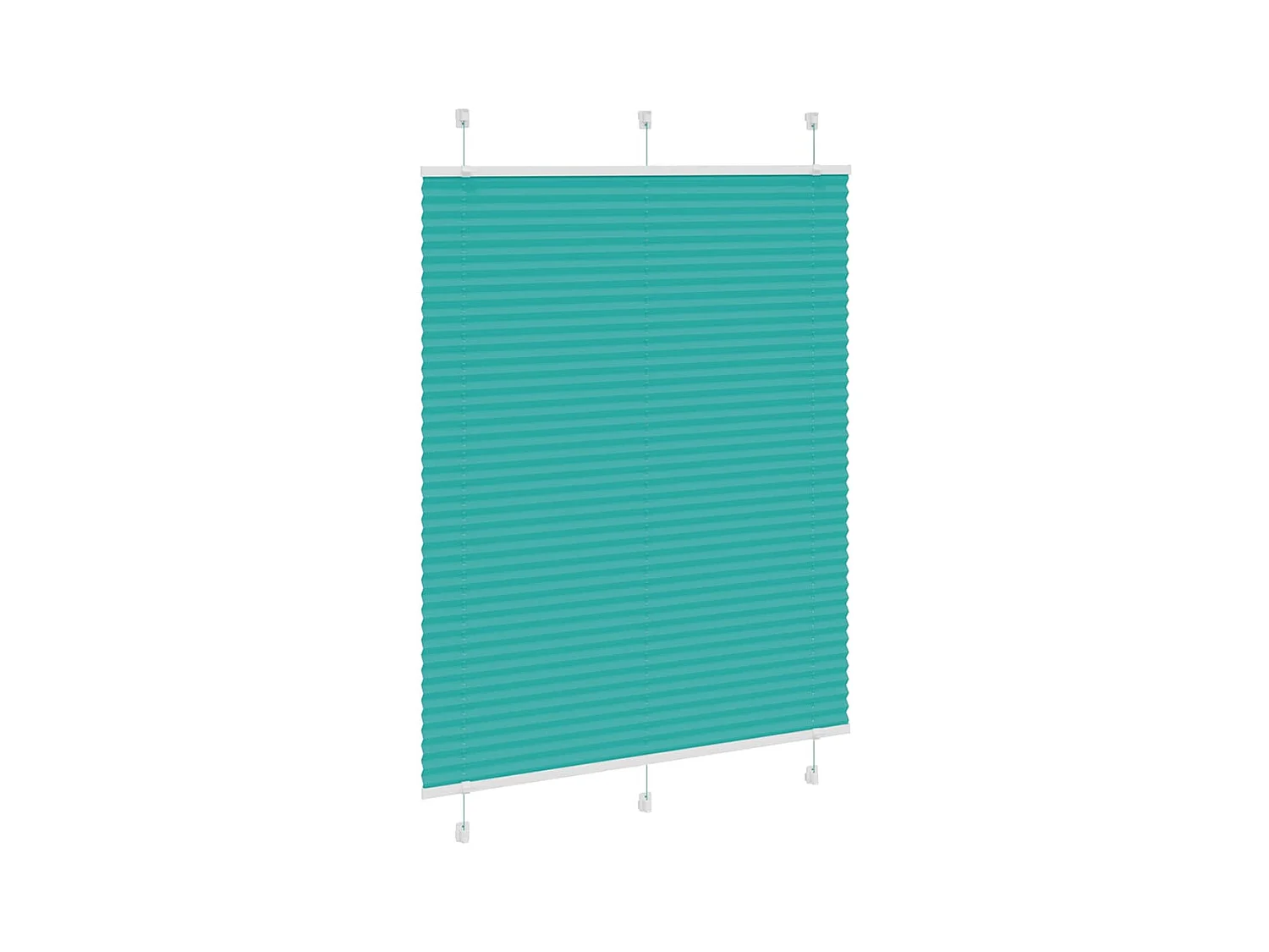 Plissé rolgordijn 105x100 cm stofbreedte 104,4cm petrol groen