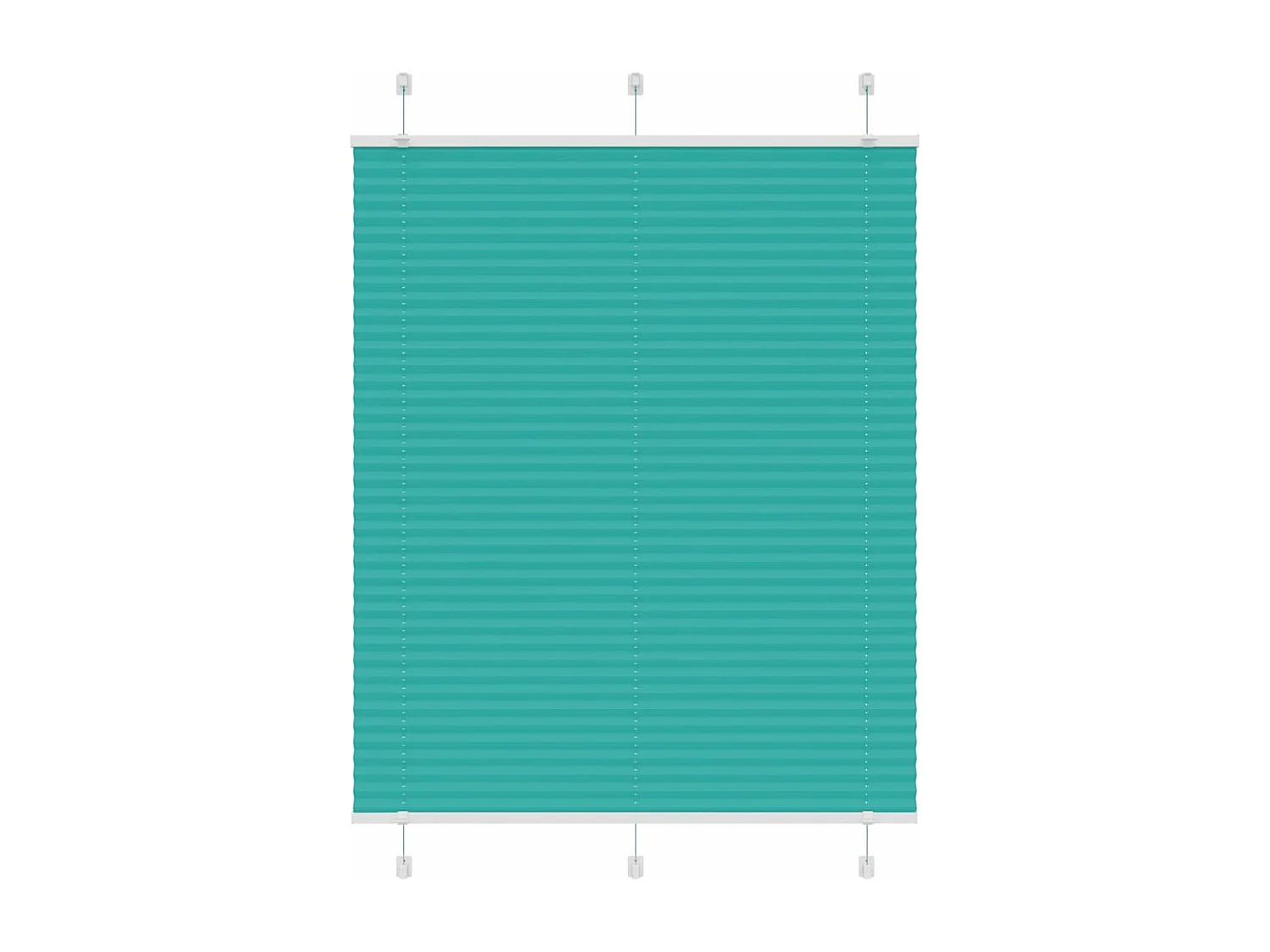 Estor Plisado verde petróleo 105x100 cm Tela Ancho 104,4 cm
