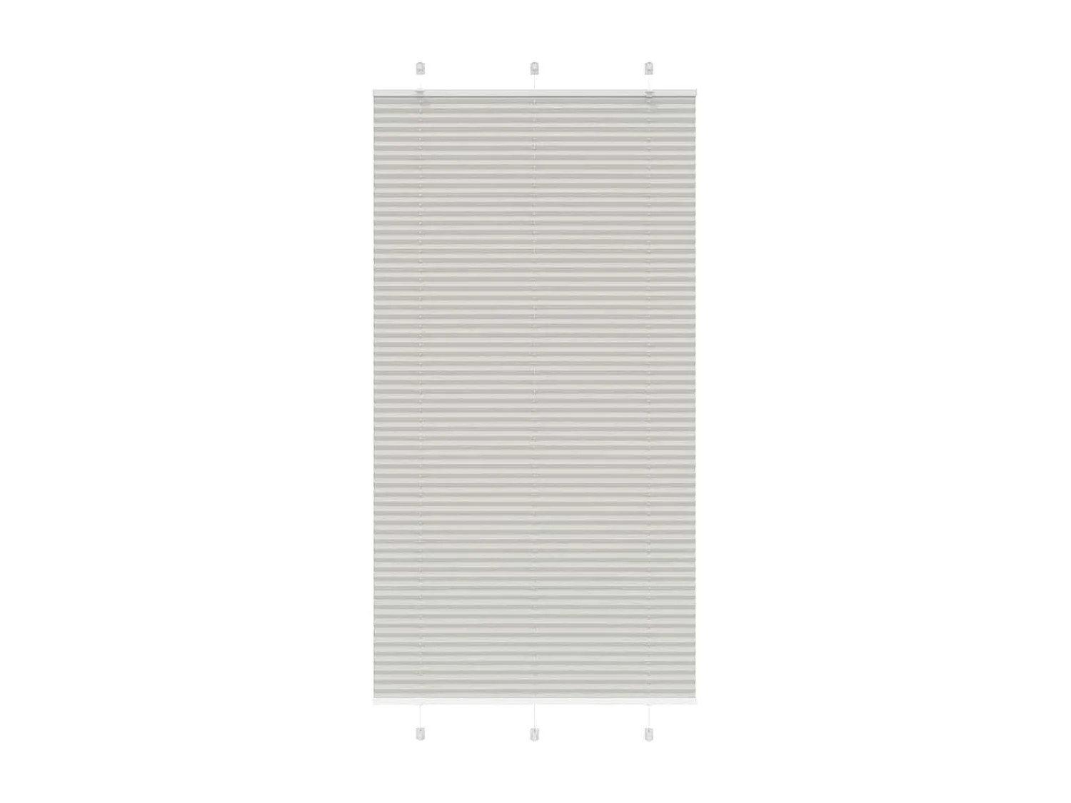 Store plissé gris clair 110x200cm largeur du tissu 109,4cm