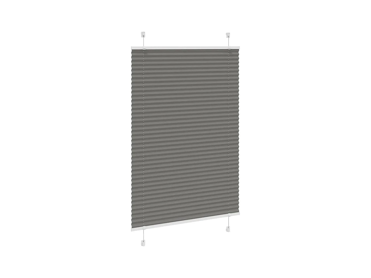 Store plissé anthracite 95x150 cm largeur du tissu 94,4 cm