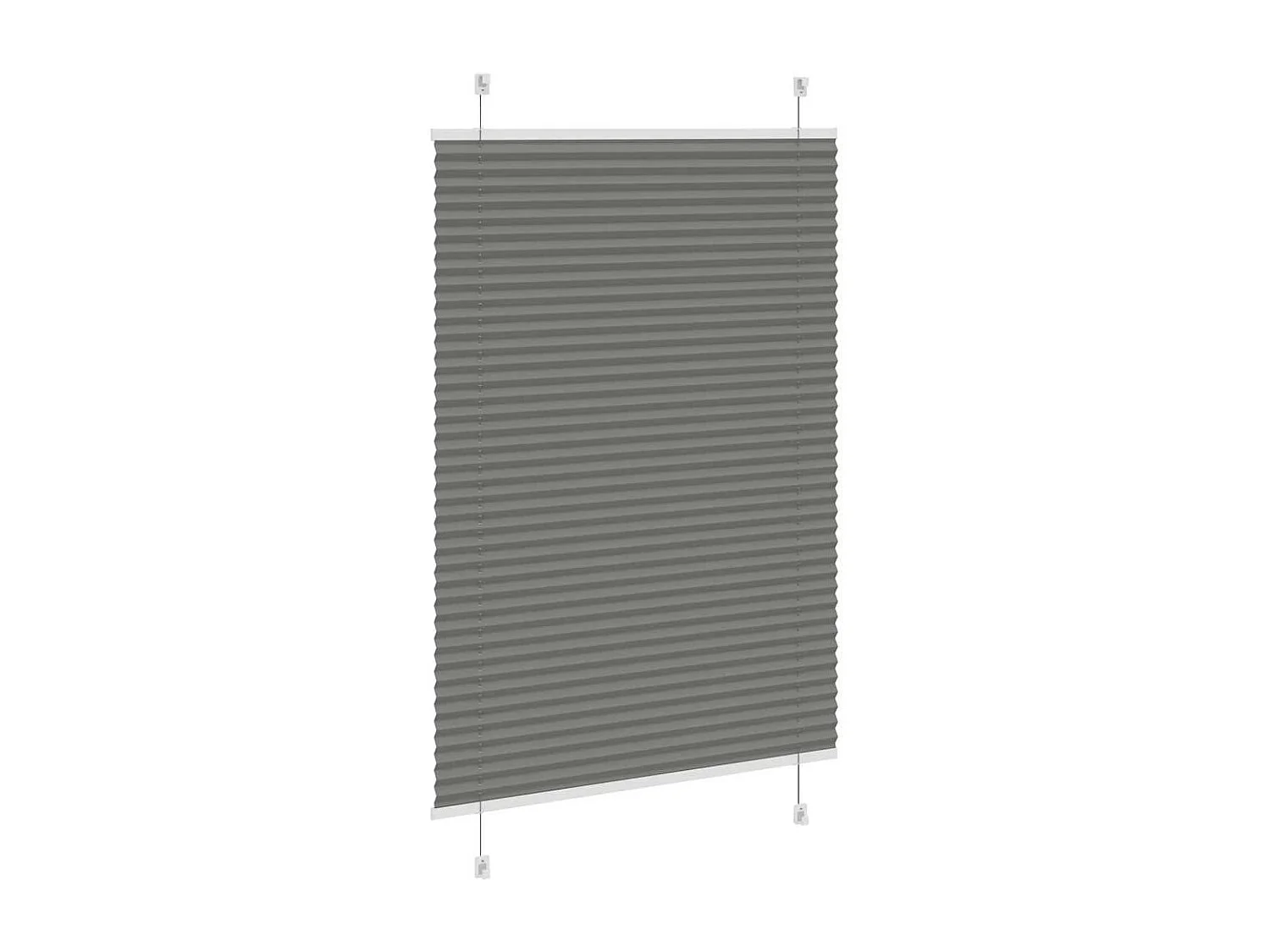 Store plissé anthracite 95x150 cm largeur du tissu 94,4 cm