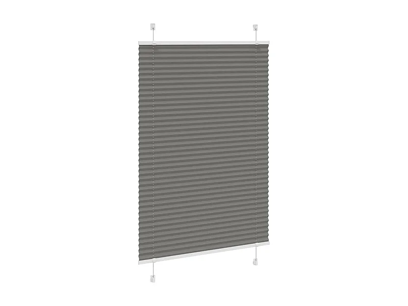 Store plissé anthracite 95x150 cm largeur du tissu 94,4 cm