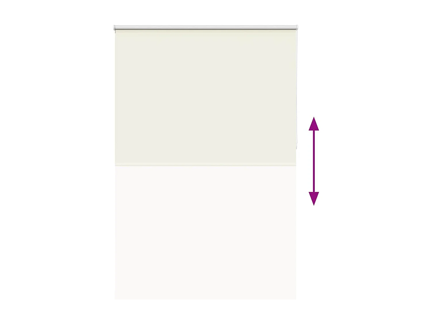 Persiana de enrolar 145x230 cm largura tecido 141,6cm poliéster