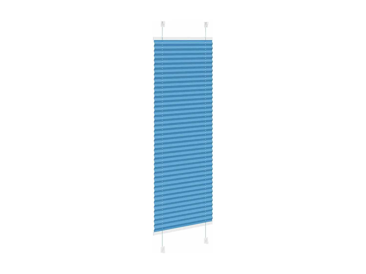 Store plissé bleu 50x100 cm largeur du tissu 49,4 cm polyester