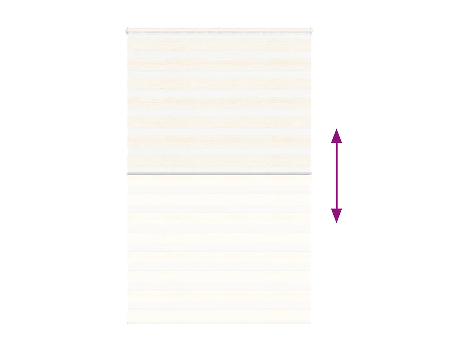 Store zèbre beige marbré largeur du tissu 135,9 cm polyester