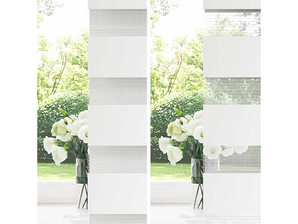 Estor cebra beige mármol tejido ancho 135,9 cm poliéster