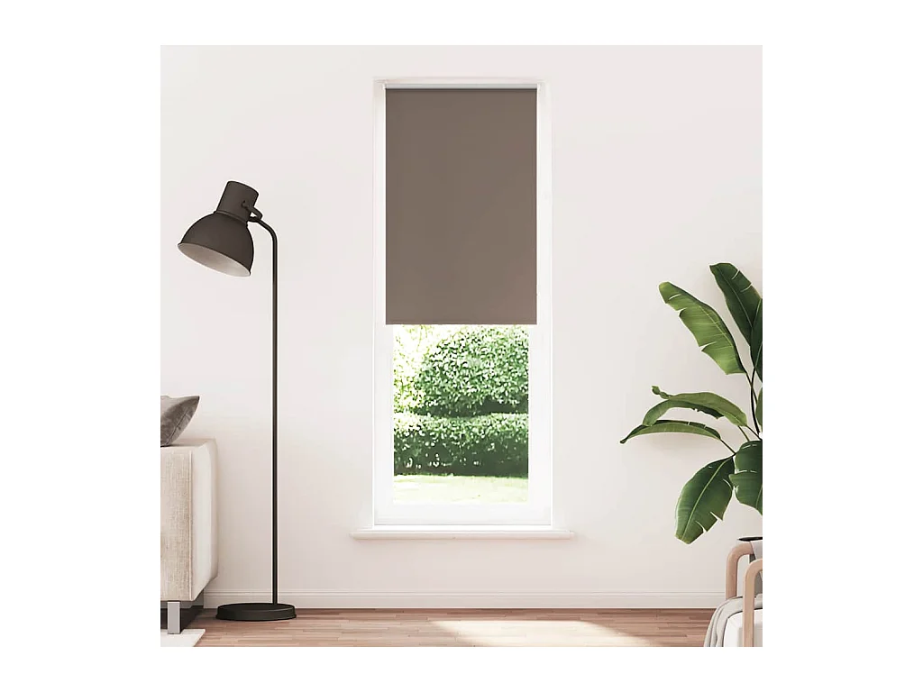Store enrouleur occultant café 65x230cm largeur du tissu 60,7cm