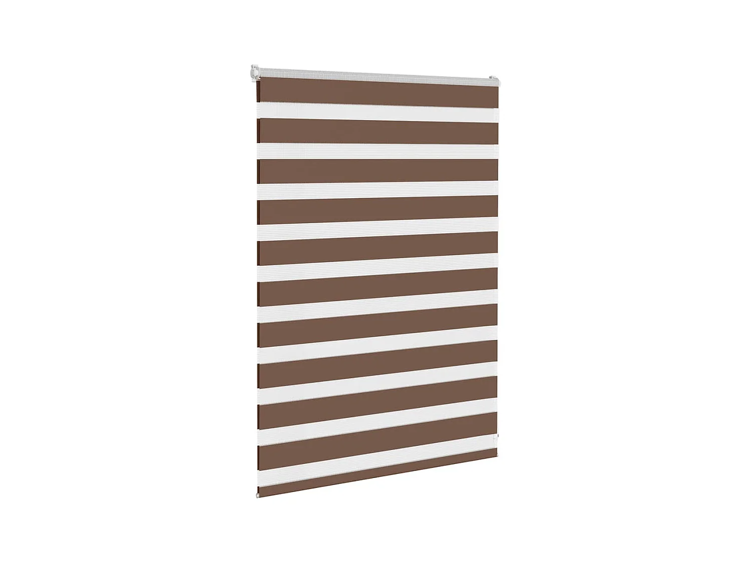 Store zèbre marron 115x100cm largeur du tissu 110,9cm polyester