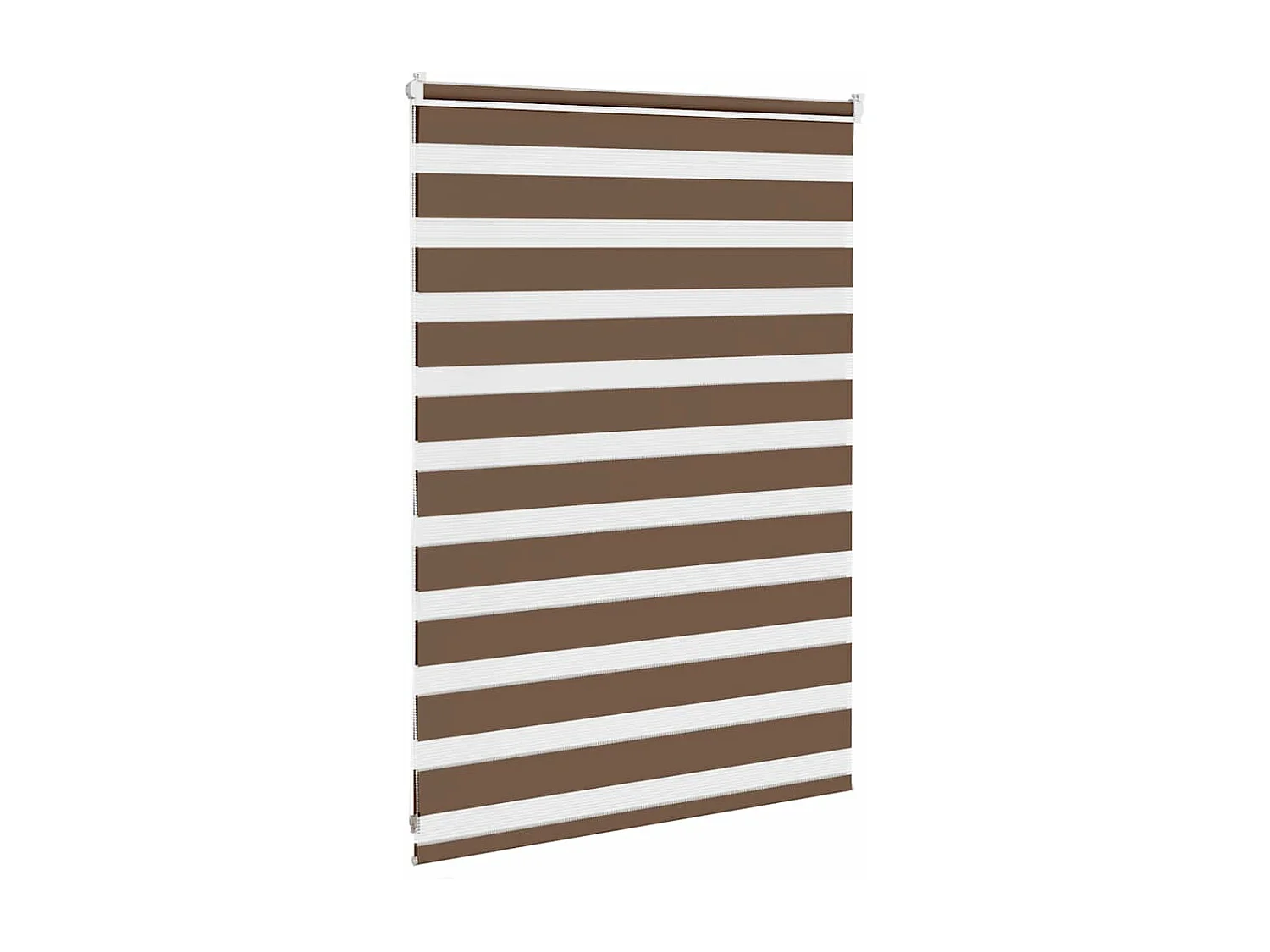 Store zèbre marron 115x100cm largeur du tissu 110,9cm polyester