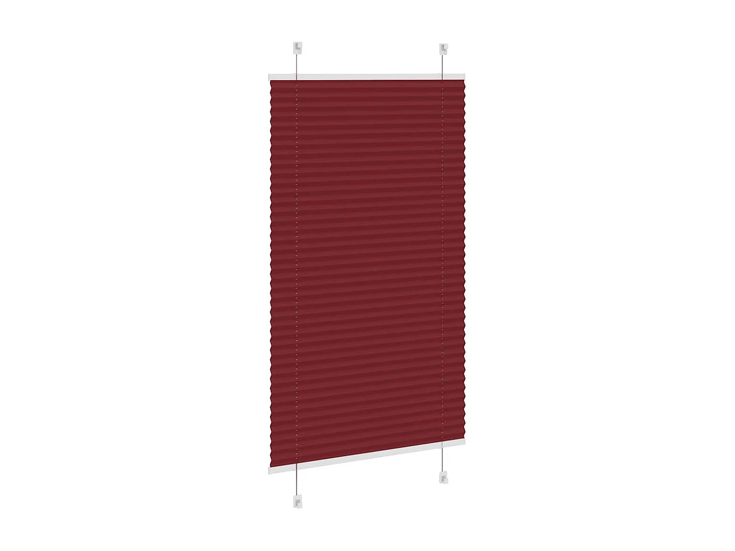 Store plissé rouge bordeaux 80x150 cm largeur du tissu 79,4 cm
