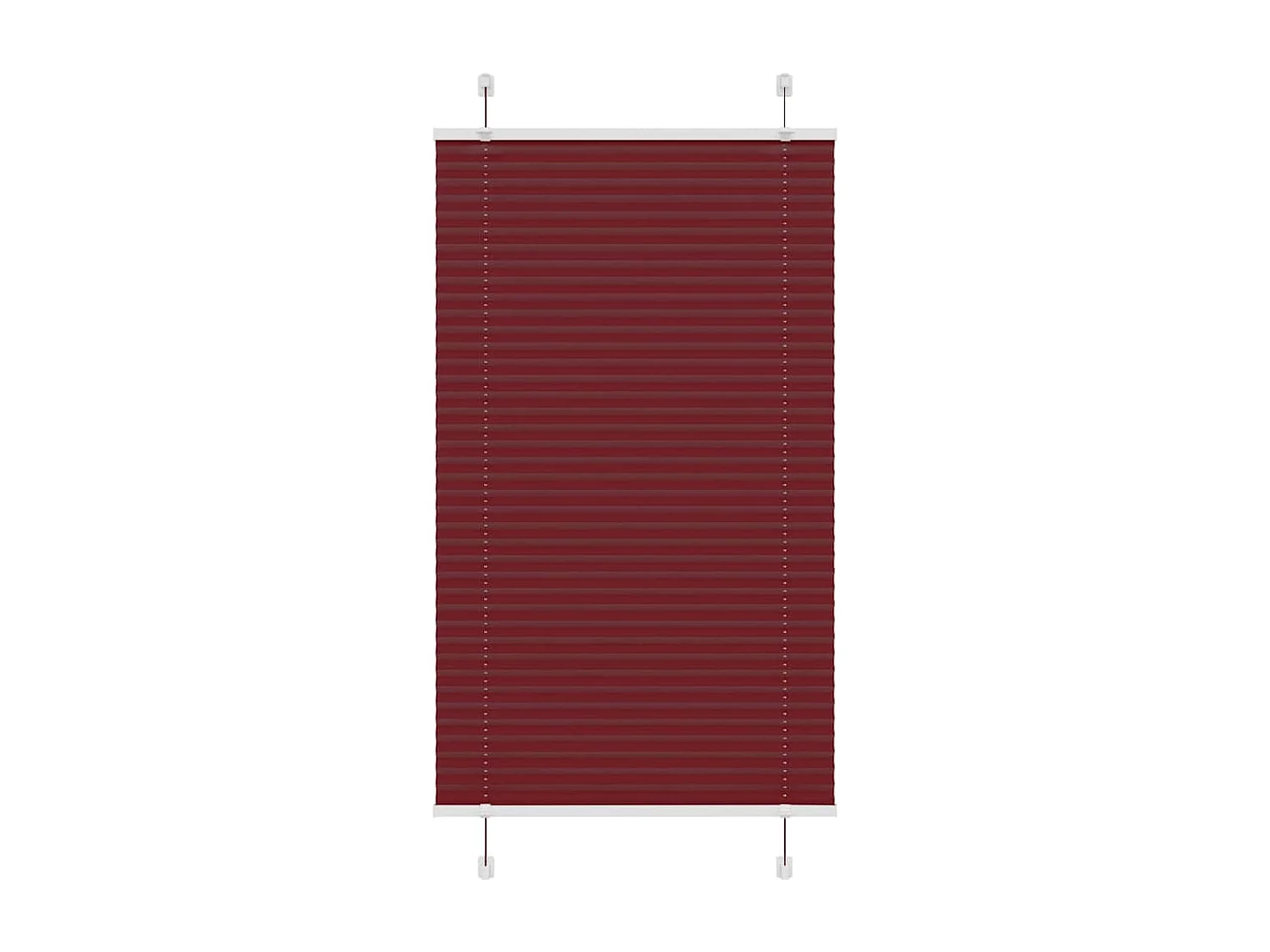 Store plissé rouge bordeaux 80x150 cm largeur du tissu 79,4 cm