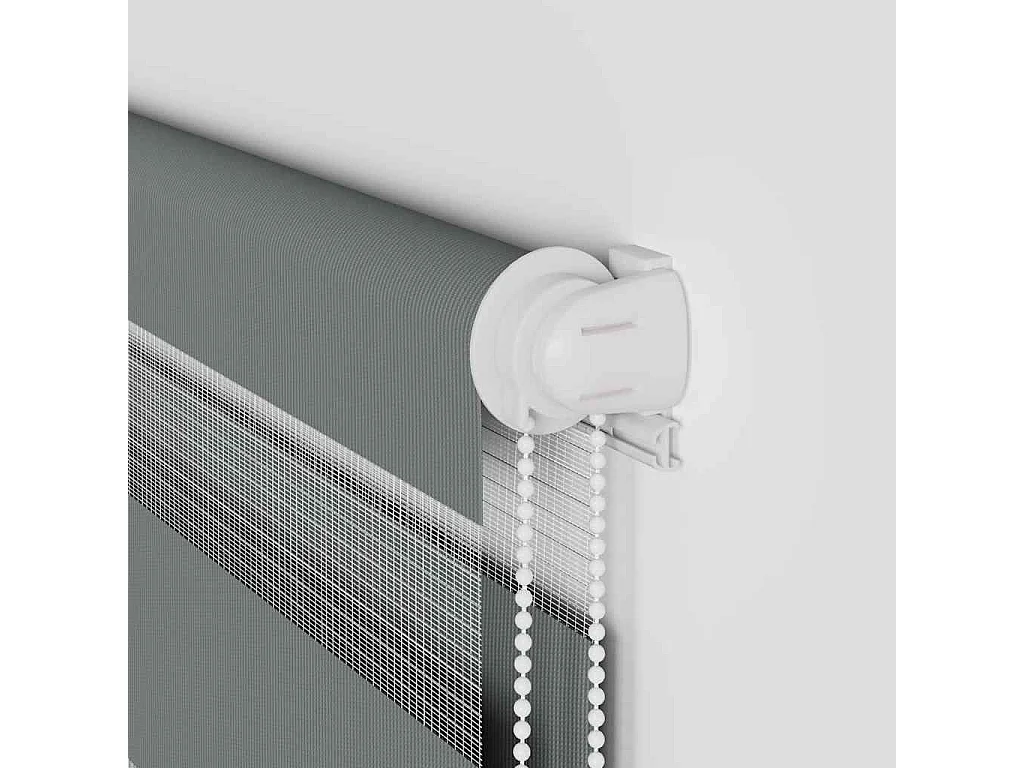 Store zèbre gris foncé largeur du tissu 115,9 cm polyester