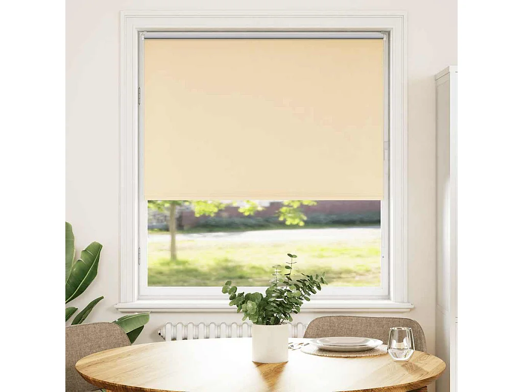Estor Enrollable Opaco Beige 90x150 cm Tela Ancho 85,7 cm