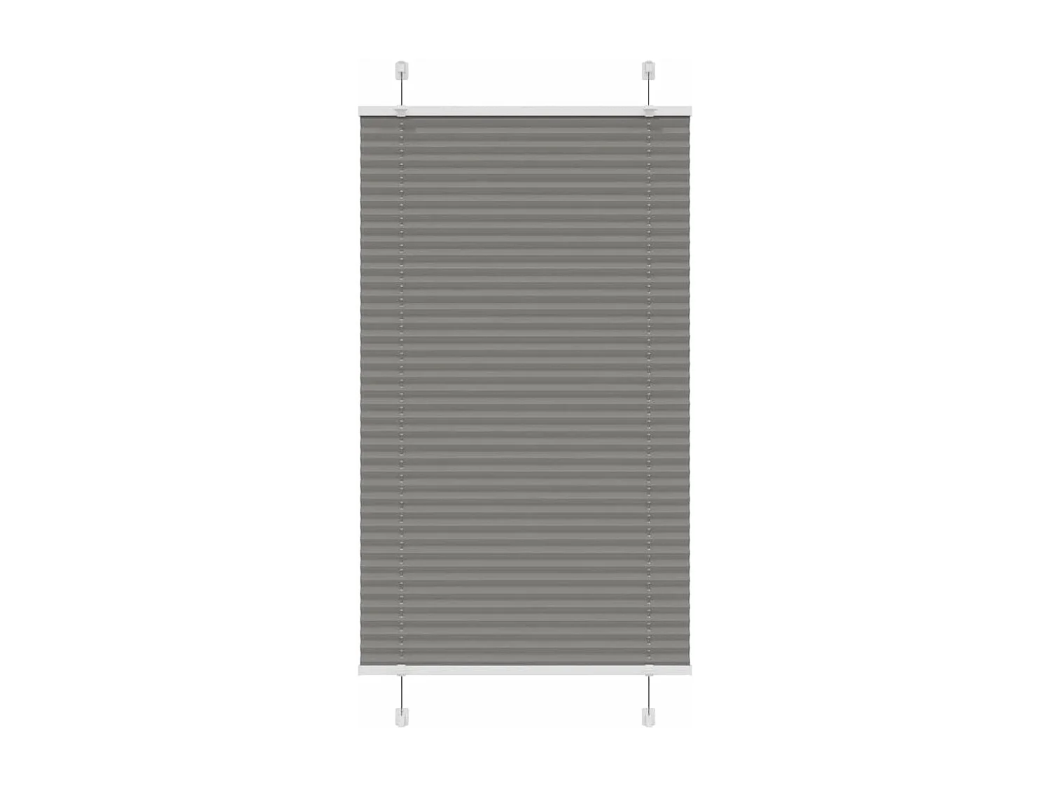 Estor Plisado Antracita 70x150 cm Tela Ancho 69,4 cm Poliéster