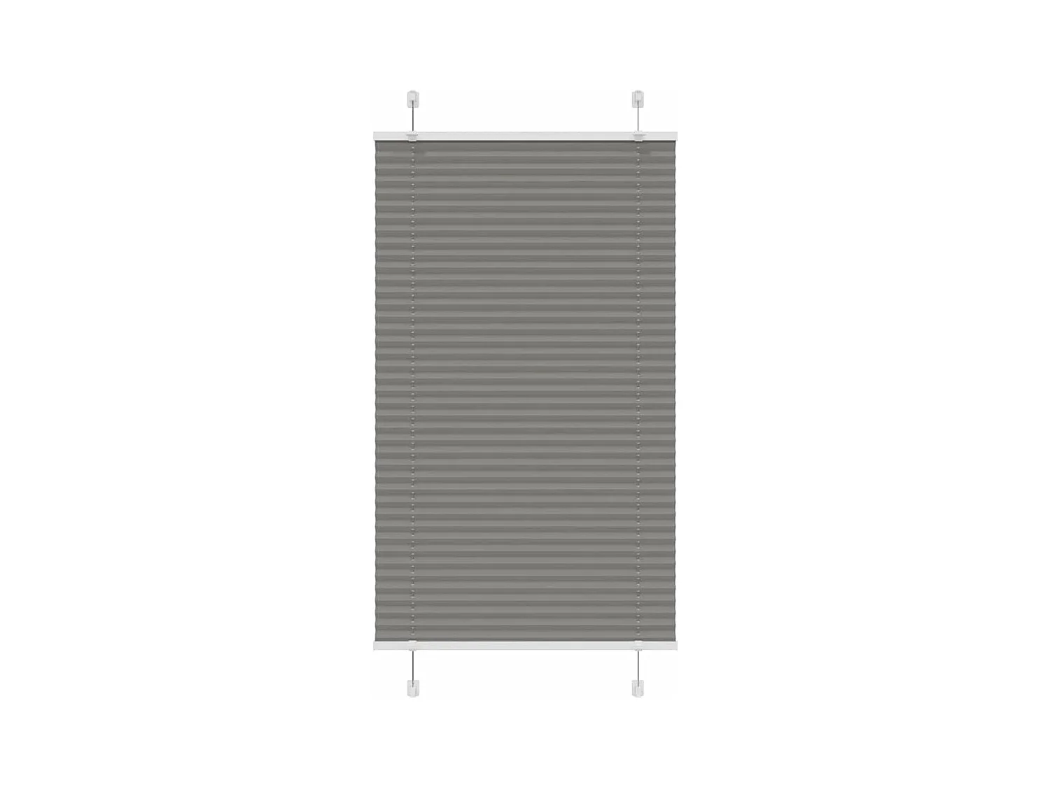 Store plissé anthracite 70x150 cm largeur du tissu 69,4 cm