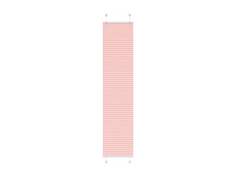 Store plissé rose 45x200 cm largeur du tissu 44,4 cm polyester