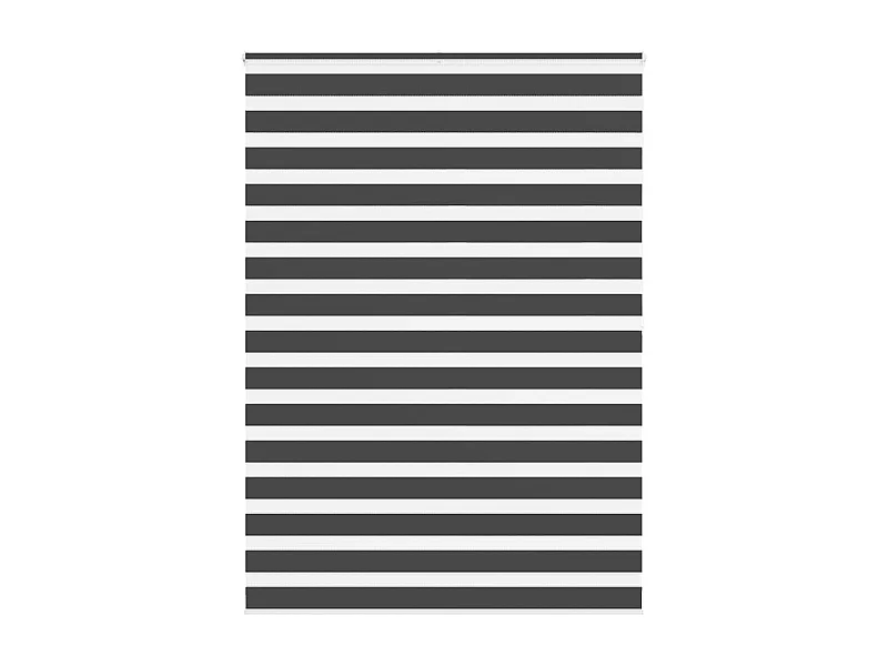 Estor cebra negro 155x200 cm tejido ancho 150,9 cm poliéster