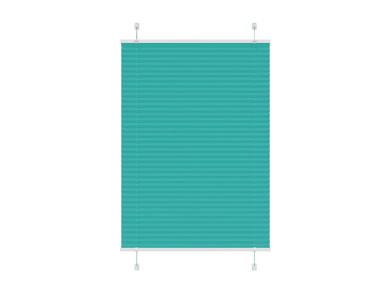 Store plissé vert pétrole 90x150 cm largeur du tissu 89,4 cm