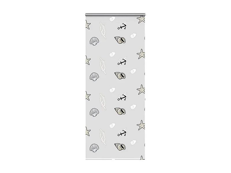 Doucherolgordijn met cassette 110x240 cm stofbreedte 106 cm