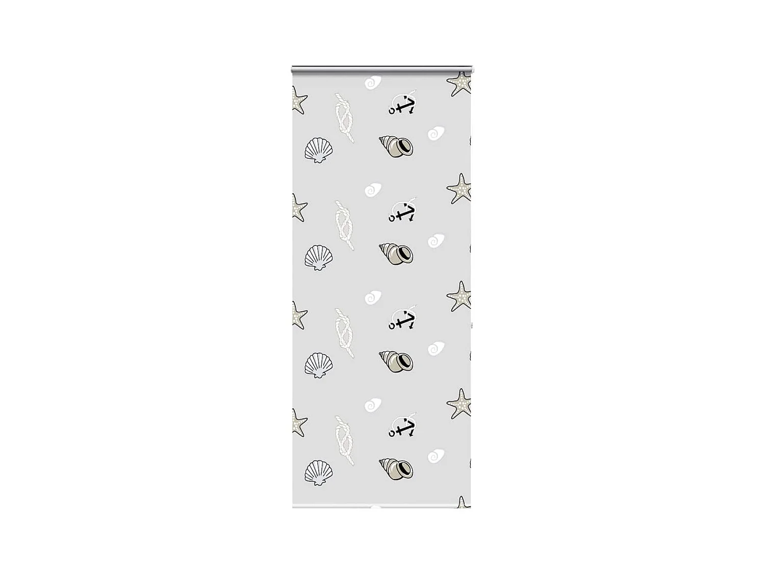 Doucherolgordijn met cassette 110x240 cm stofbreedte 106 cm