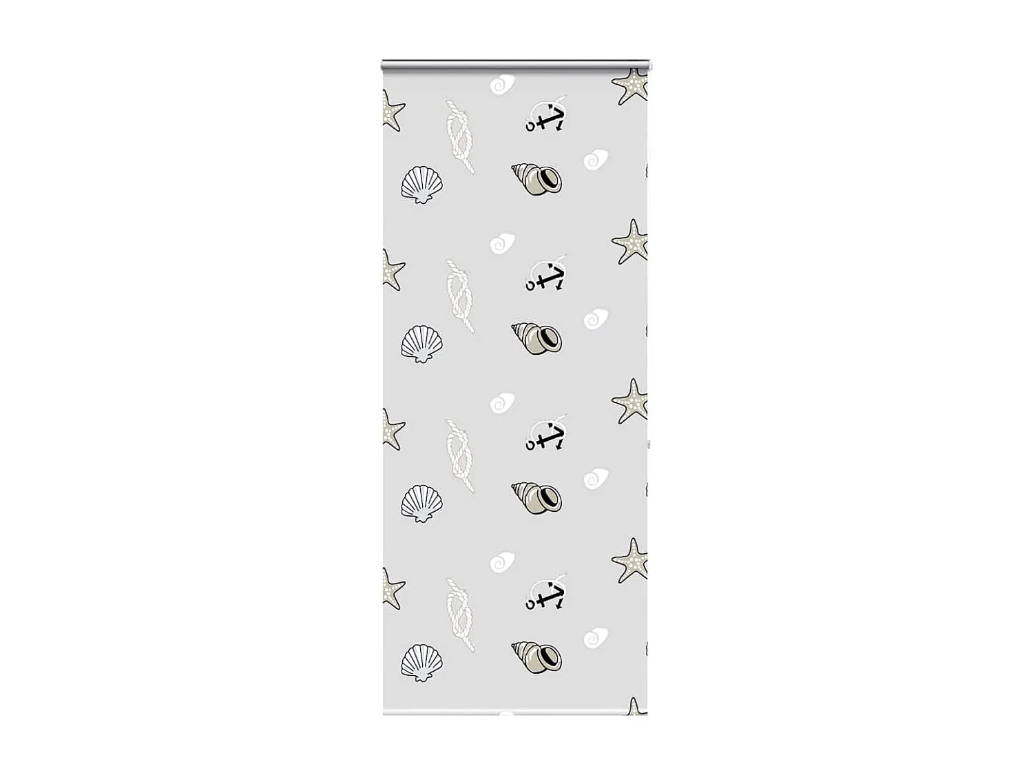 Store enrouleur de douche avec cassette largeur du tissu 106 cm