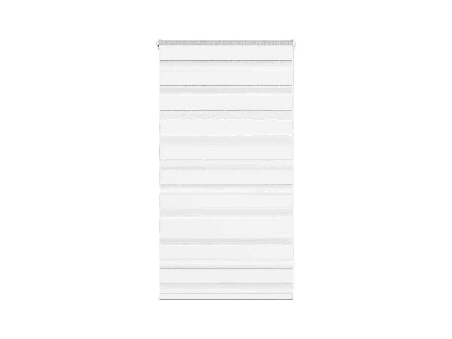Store zèbre blanc 90x100 cm largeur du tissu 85,9 cm polyester