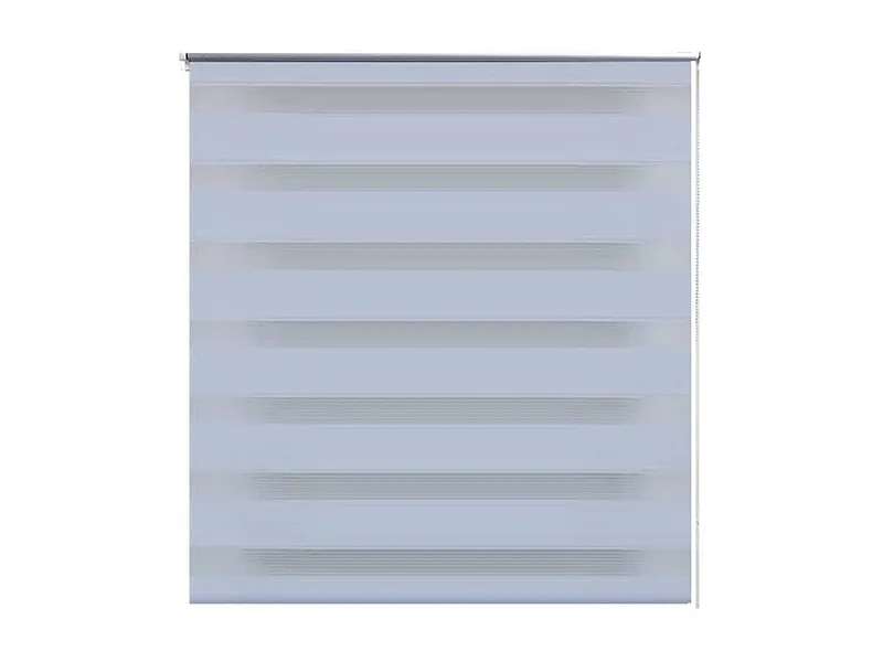 Estore de rolo 100 x 175 cm, linhas de zebra / Branco