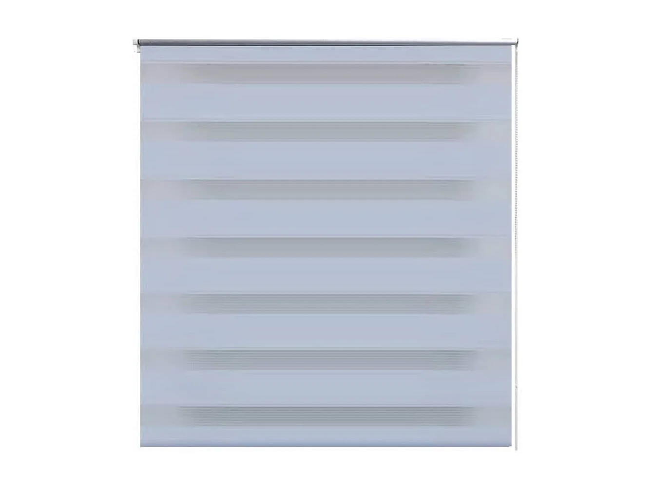 Estore de rolo 100 x 175 cm, linhas de zebra / Branco