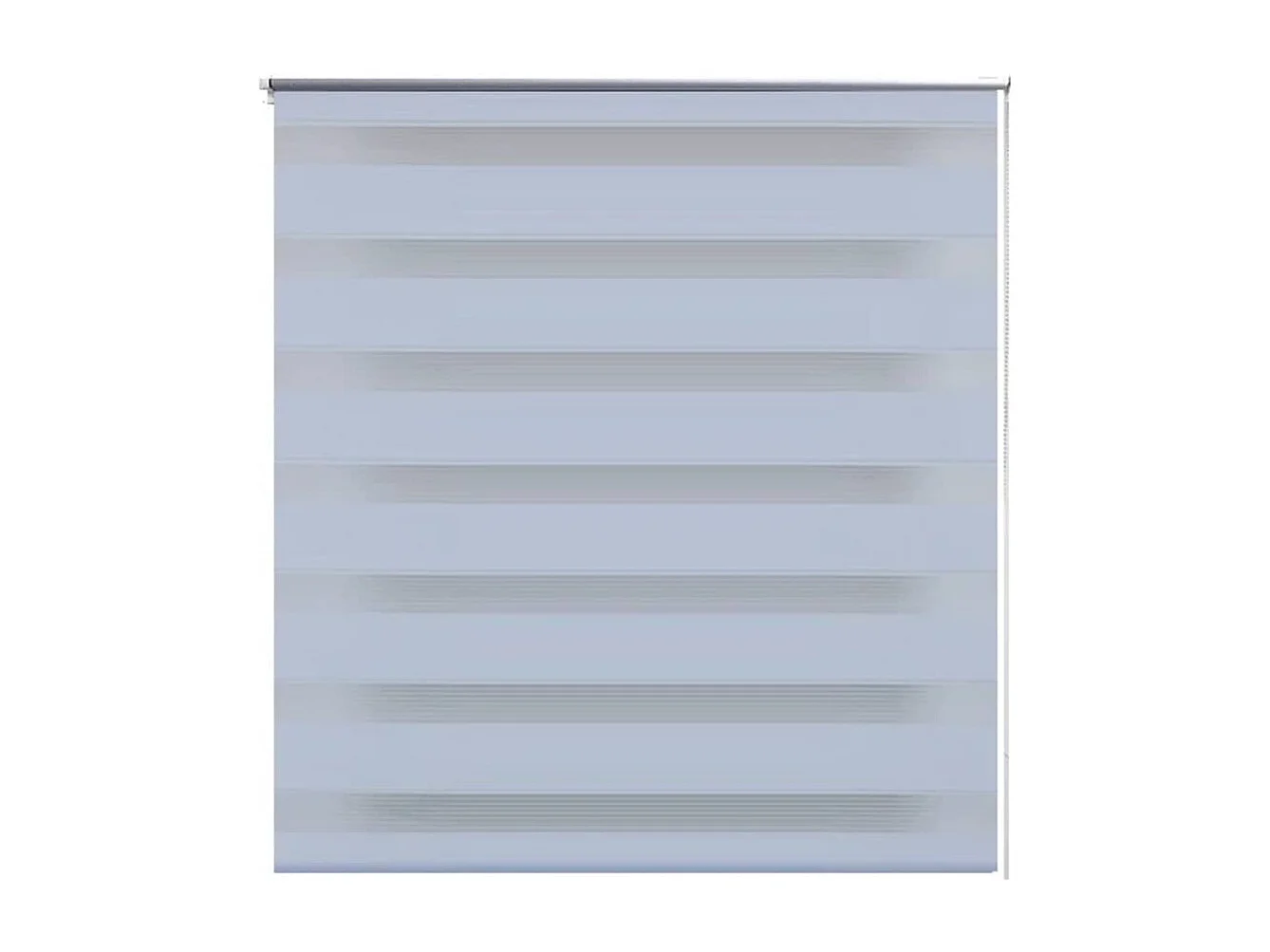 Estore de rolo 100 x 175 cm, linhas de zebra / Branco