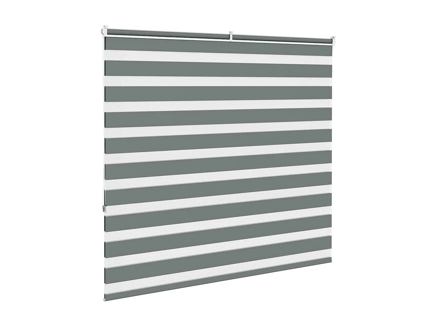 Store zèbre gris foncé largeur du tissu 155,9 cm polyester
