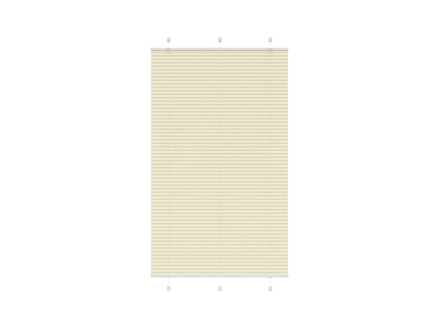 Store plissé crème 120x200cm largeur du tissu 119,4cm polyester