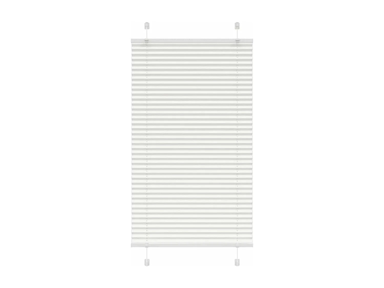 Store plissé blanc 70x100 cm largeur du tissu 69,4 cm polyester