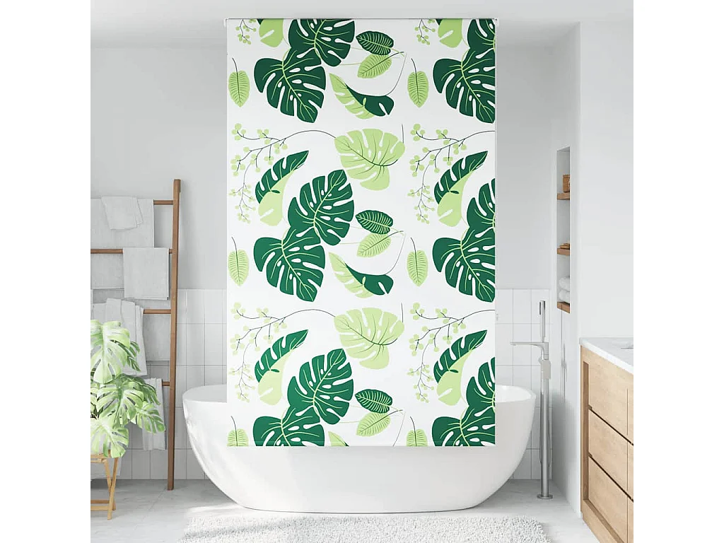 Store enrouleur de douche 120x240 cm largeur du tissu 116 cm