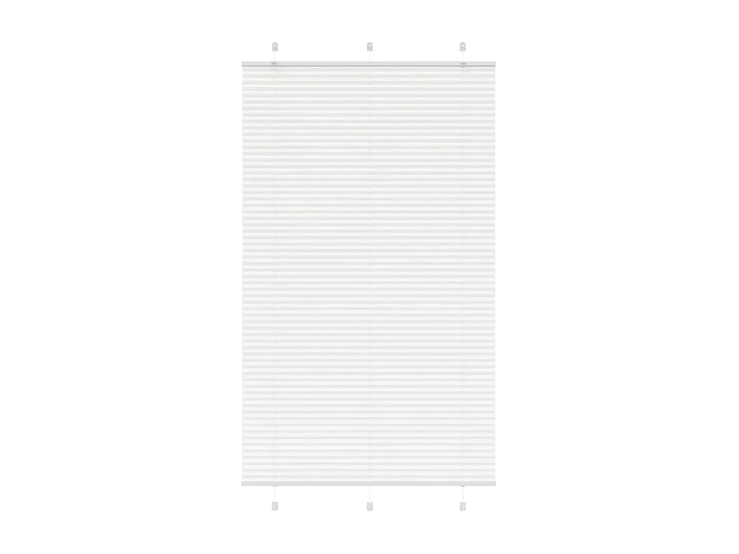 Store plissé blanc 115x200cm largeur du tissu 114,4cm polyester
