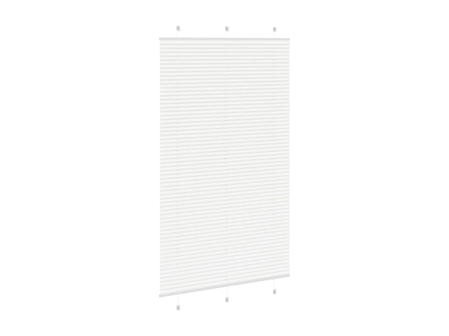 Store plissé blanc 115x200cm largeur du tissu 114,4cm polyester