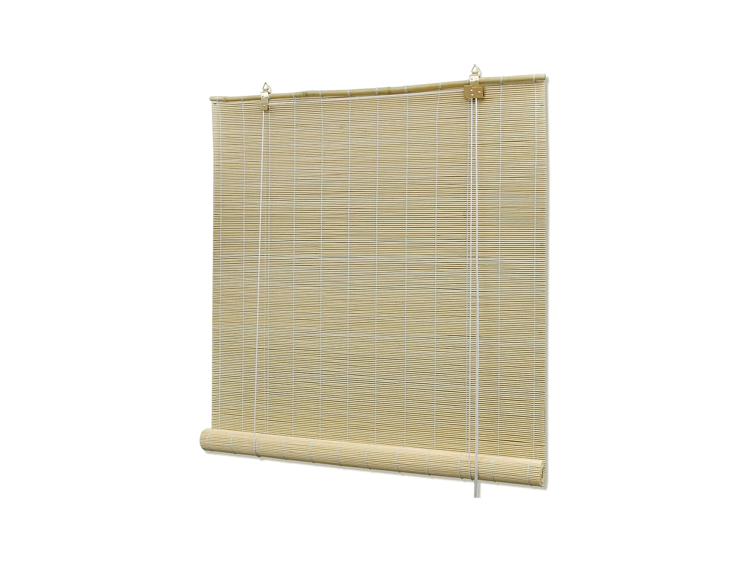 Persianas enrollables de bambú natural 120x160 cm