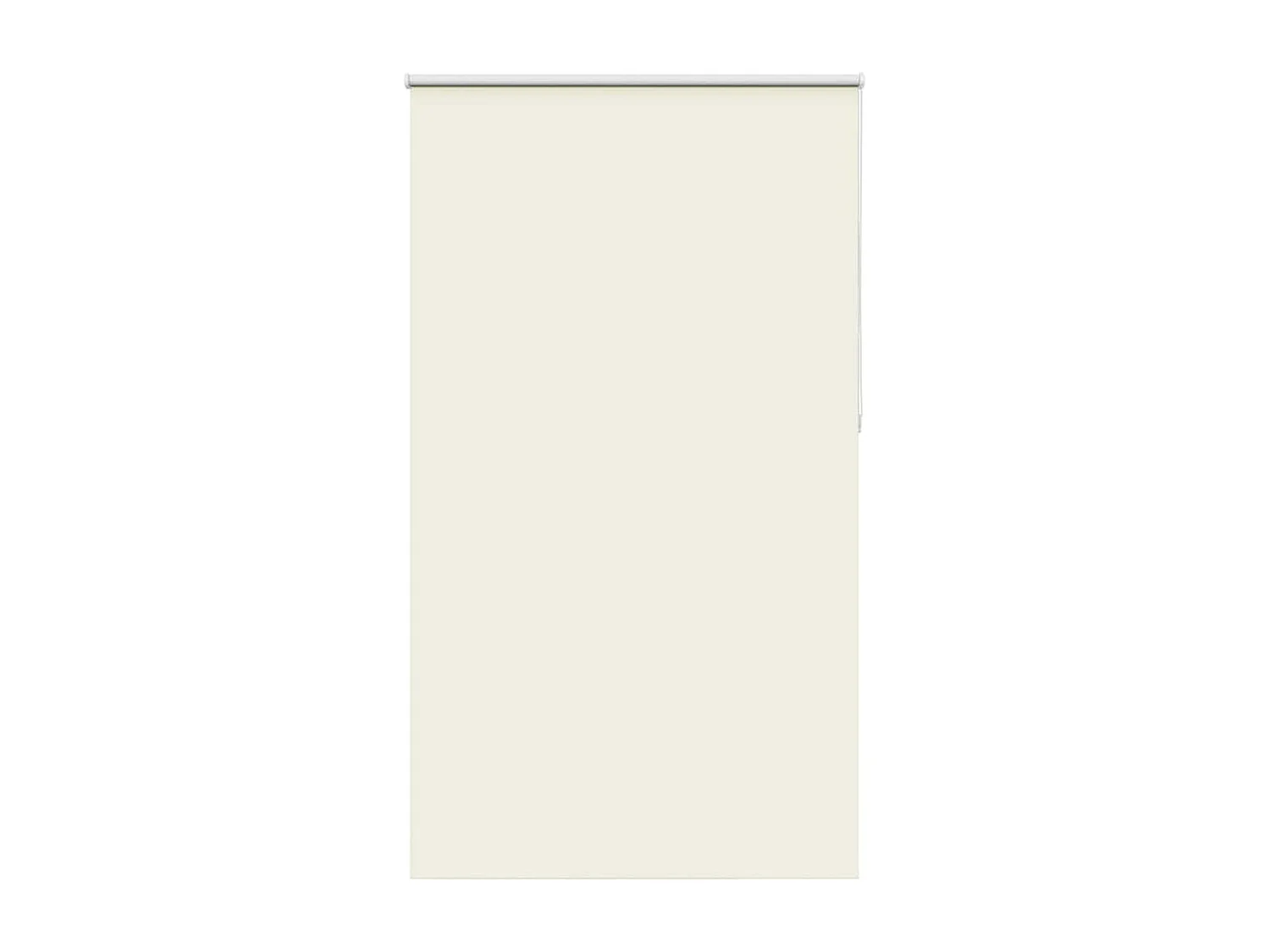 Store enrouleur occultant blanc cassé 120x210 cm largeur tissu