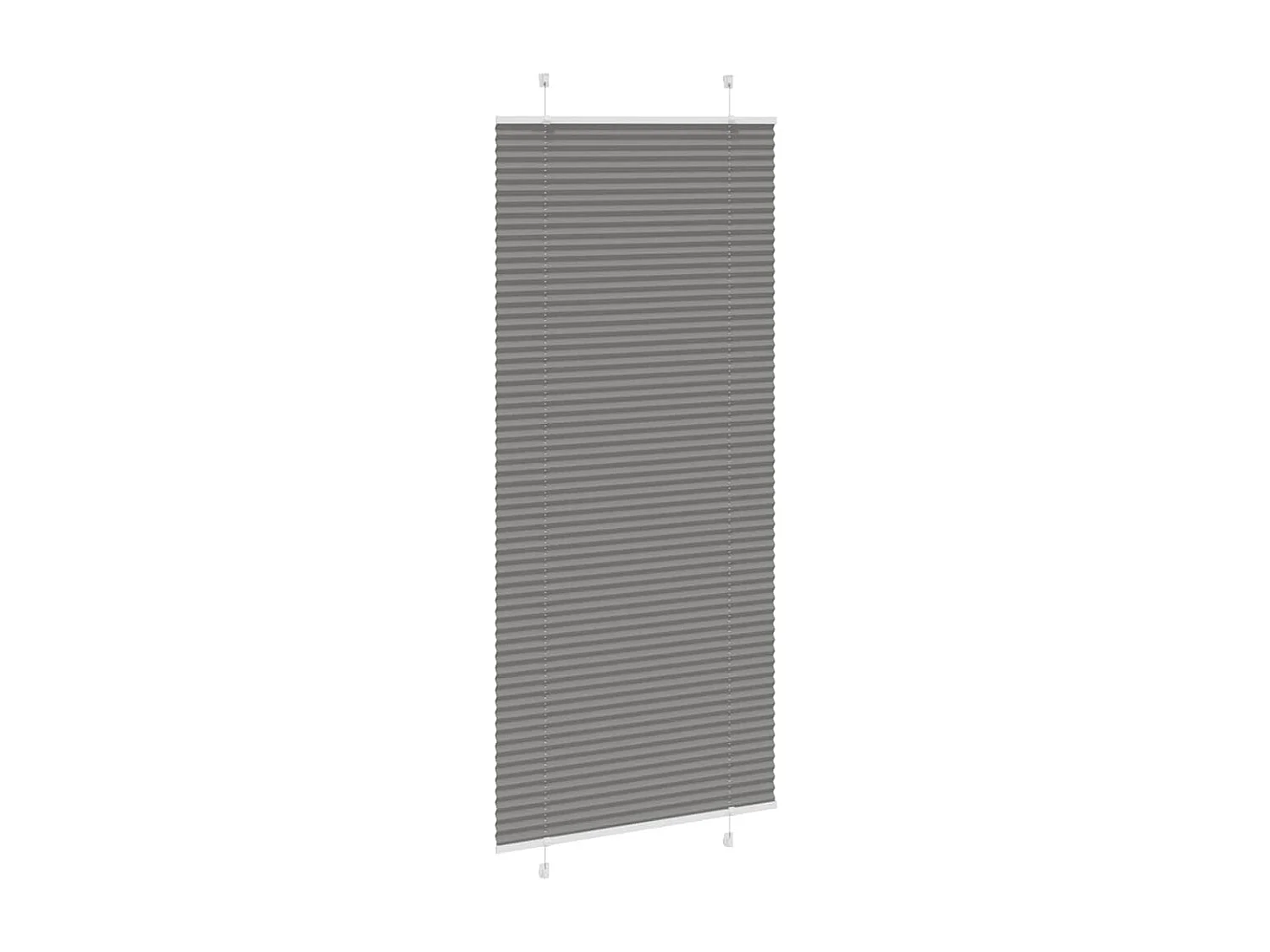 Store plissé anthracite 100x200 cm largeur du tissu 99,4 cm