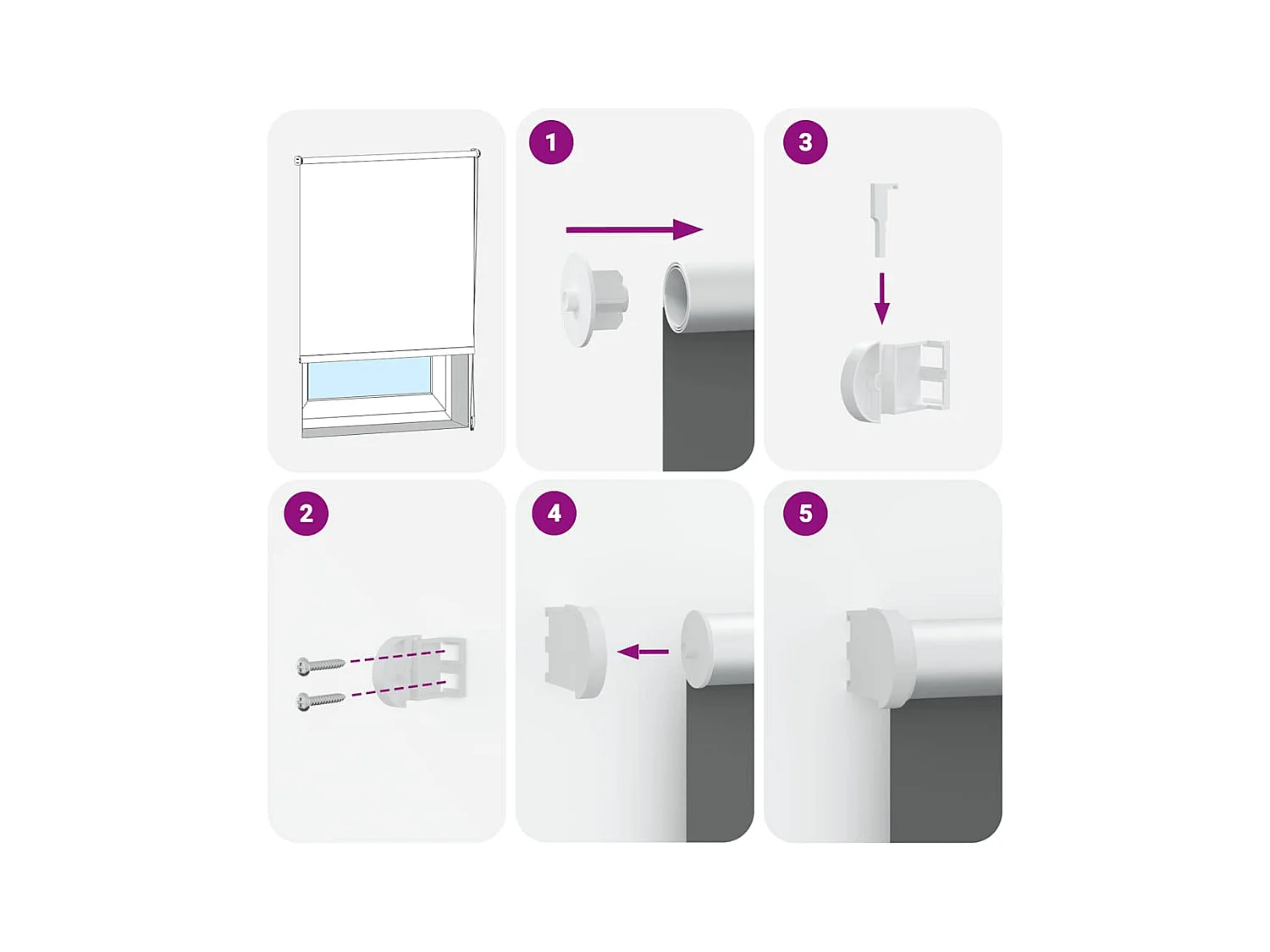 Store enrouleur occultant largeur du tissu 141,6 cm polyester