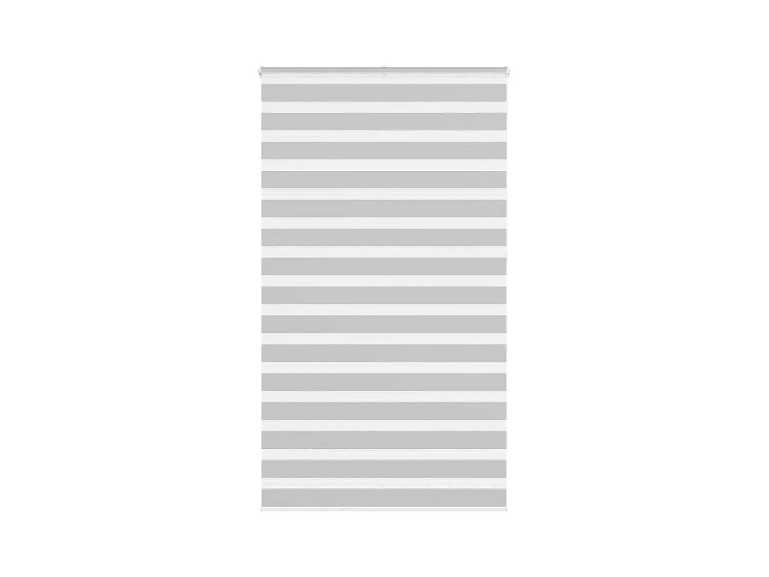 Zebra rolgordijn 135x230 cm stofbreedte 130,9 cm lichtgrijs