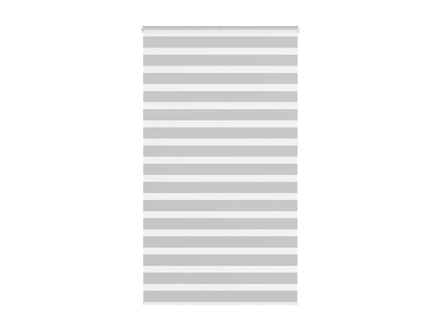 Zebra rolgordijn 135x230 cm stofbreedte 130,9 cm lichtgrijs