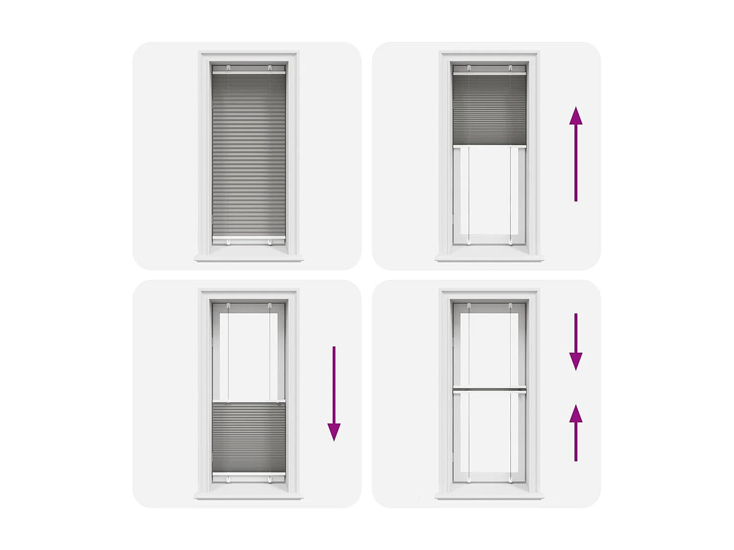 Store plissé anthracite 55x100 cm largeur du tissu 54,4 cm