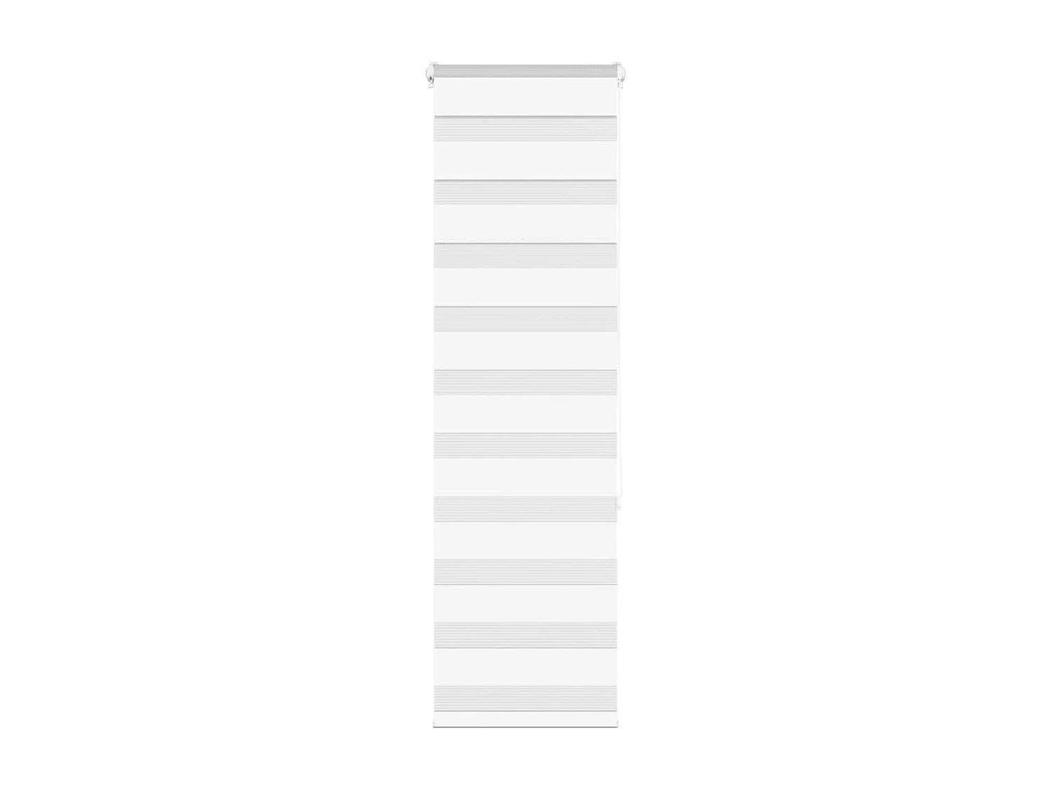 Zebra rolgordijn 50x150 cm stofbreedte 45,9cm polyester wit