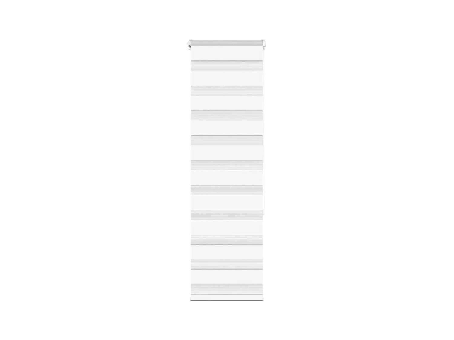 Estor cebra blanco 50x150 cm tejido ancho 45,9 cm poliéster