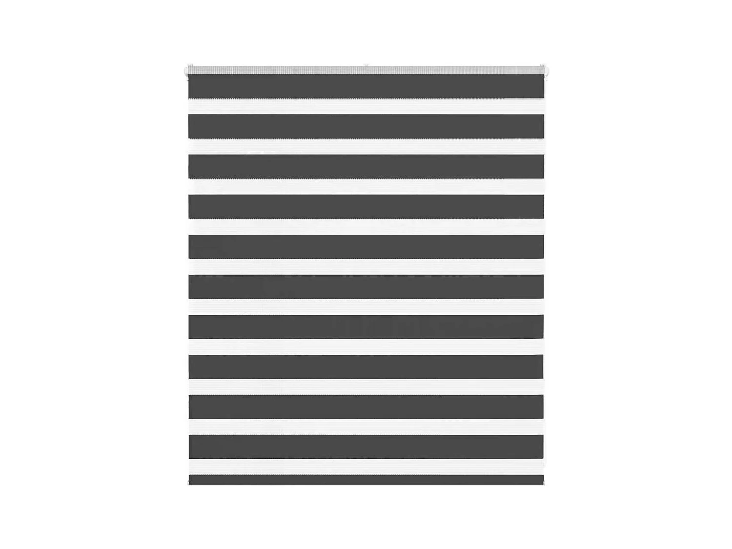 Store zèbre noir 125x100 cm largeur du tissu 120,9 cm polyester