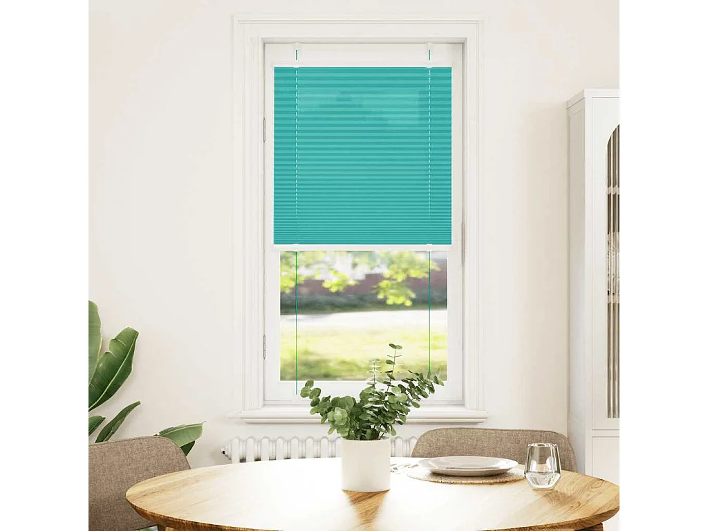 Estor Plisado verde petróleo 60x150 cm Tela Ancho 59,4 cm