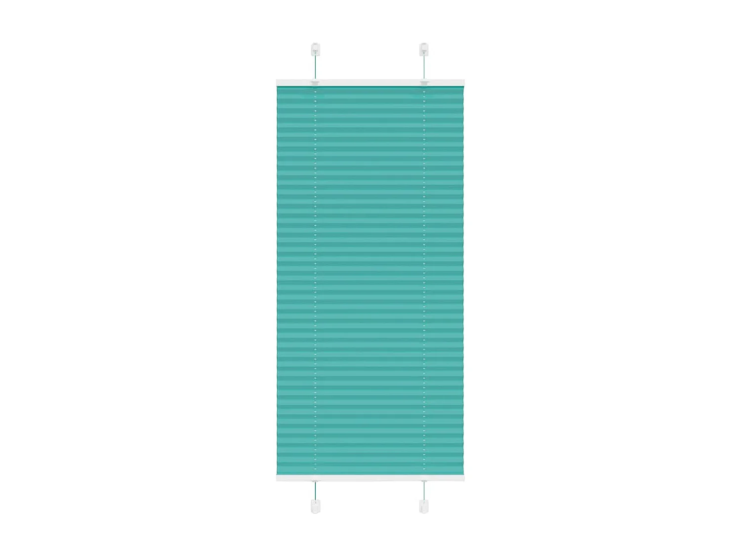Store plissé vert pétrole 60x150 cm largeur du tissu 59,4 cm